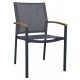 Zebra Gartensessel Alex midnight grey