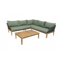 B-Garden Loungeset Locarno natur/grn 217x217 cm