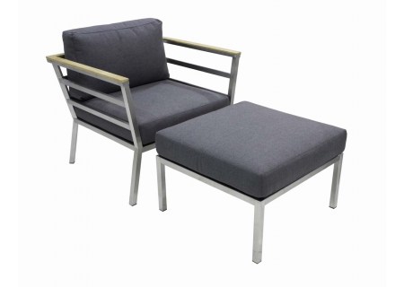 Gate Living Pisa Loungesessel mit Ottoman