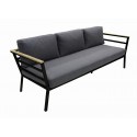 Gate Living Pisa 3er-Sofa anthrazit