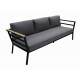 Gate Living Pisa 3er-Sofa anthrazit