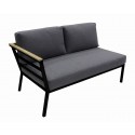 Gate Living Pisa 2er-Sofa links anthrazit