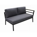 Gate Living Pisa 2er-Sofa rechts anthrazit