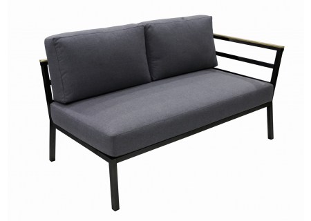 Gate Living Pisa 2er-Sofa rechts anthrazit