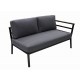 Gate Living Pisa 2er-Sofa rechts anthrazit