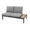 Gate Living La Siesta 2-er Sofa Hellgrau