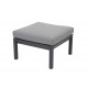 Gate Living La Siesta Ottoman Hellgrau