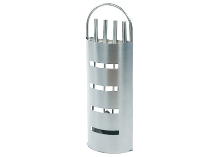 Chemineegaritur 4-tlg. Inox matt