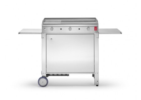 Pla.Net Gasgrill Chef 80 LR inkl. Grillwagen Moma 80 geschlossen