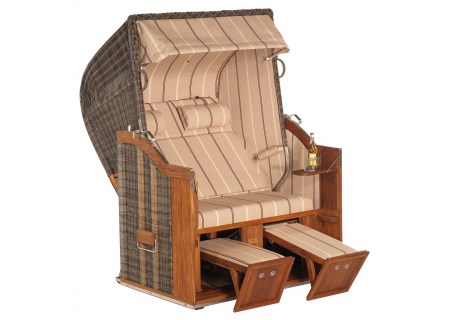 Strandkorb Classic Teak 057 Sonnenpartner