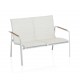 Kettler Loungebank Diamond weiss matt/beige