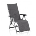 Kettler Relaxsessel Basic Plus Padded silber/anthrazit meliert