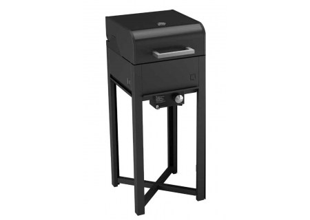 OneQ Gasgrill Flame schwarz inkl. Grilldeckel