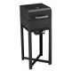 OneQ Gasgrill Flame schwarz inkl. Grilldeckel