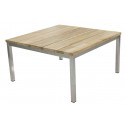 Gate Living Urbain Loungetisch 75x75 cm Edelstahl/Teak