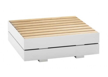 Solpuri Beistelltisch Boxx S 90x90 cm Teaklattung