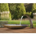 Sager Gartenbrunnen Wasserschale Stahl roh rund 100 cm