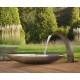 Sager Gartenbrunnen Wasserschale Stahl roh rund 100 cm