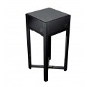 OneQ Arbeitstisch Table schwarz mit Kunststoffschneidbrett