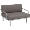 Karasek Sylt Loungesofa B 110 cm Metall-Armlehnen