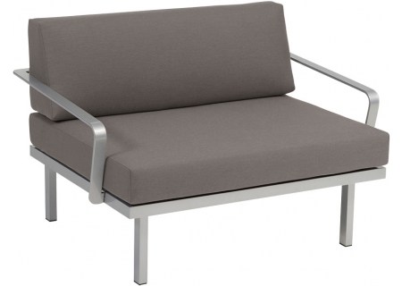 Karasek Sylt Loungesofa B 110 cm Metall-Armlehnen