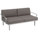 Karasek Sylt Loungesofa B 160 cm Metall-Armlehnen