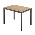 Solpuri Gartentisch Soft Teak anthrazit 100x75cm