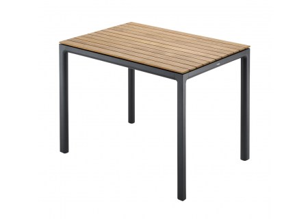 Solpuri Gartentisch Soft Teak anthrazit 100x75cm