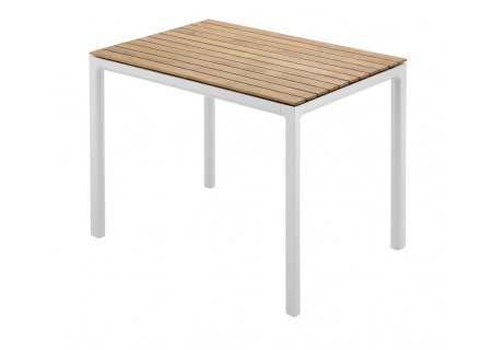 Solpuri Gartentisch Soft Teak weiss 100x75cm