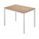 Solpuri Gartentisch Soft Teak weiss 100x75cm